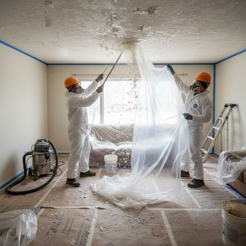 Popcorn Ceiling Removal detail